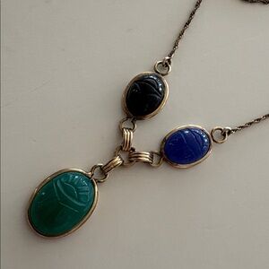 Vintage Scarab Necklace
